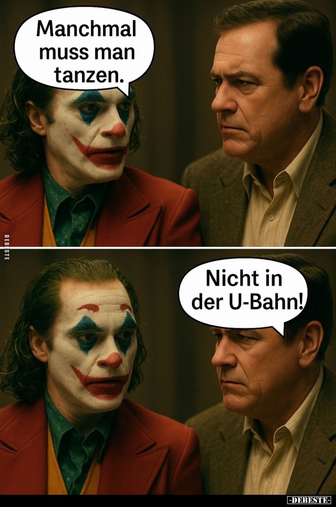 Manchmal muss man tanzen. -
Nicht in der U-Bahn!