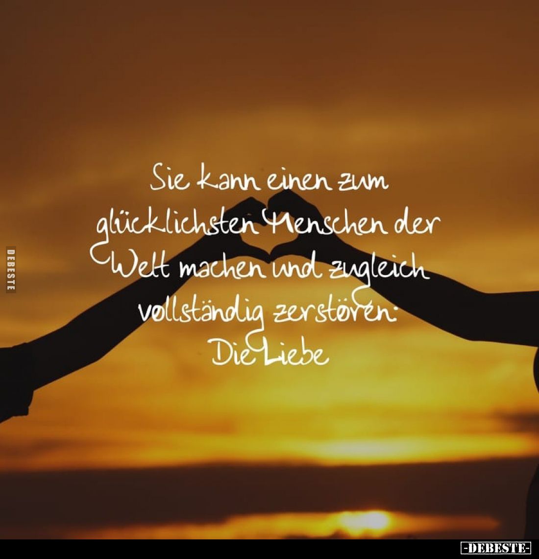 Sie kann einen zum glücklichsten Menschen der Welt machen und zugleich vollständig zerstören: Die Liebe.