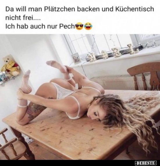 Da will man Plätzchen backen und Küchentisch nicht frei.. - Lustige Bilder | DEBESTE.de
