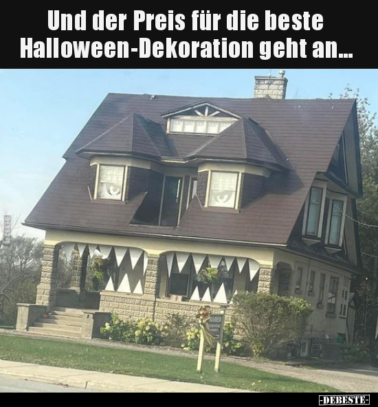 Und der Preis für die beste Halloween-Dekoration geht.. - Lustige Bilder | DEBESTE.de
