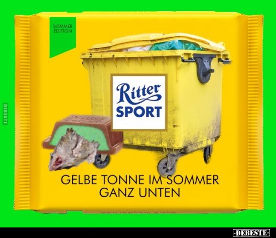 Gelbe Tonne im Sommer ganz unten.. - Lustige Bilder | DEBESTE.de