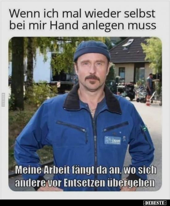 Wenn ich mal wieder selbst bei mir Hand anlegen muss..