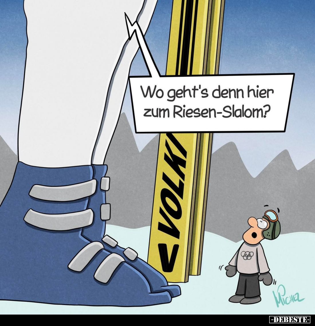 Wo geht's denn hier zum Riesen-Slalom?