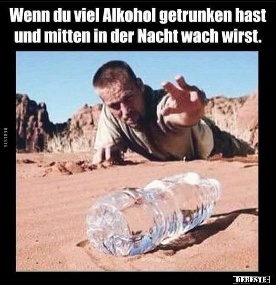 Wenn du viel Alkohol getrunken hast und mitten in der Nacht.. - Lustige Bilder | DEBESTE.de