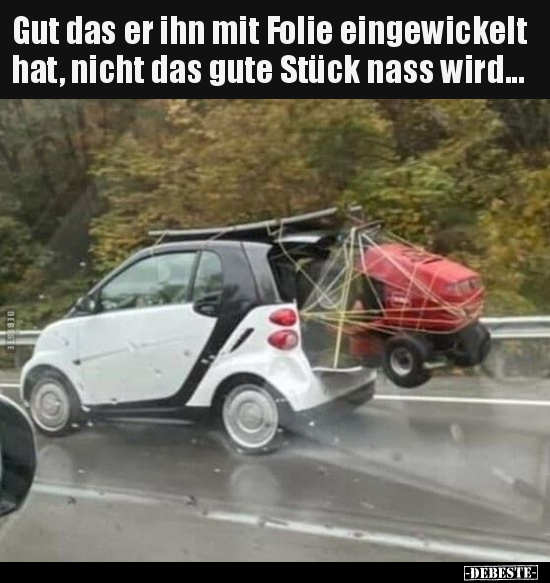 Gut das er ihn mit Folie eingewickelt hat, nicht das gute.. - Lustige Bilder | DEBESTE.de