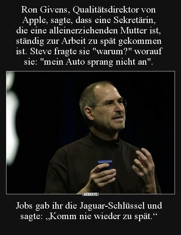 Ron Givens, Qualitätsdirektor von Apple, sagte, dass eine.. - Lustige Bilder | DEBESTE.de