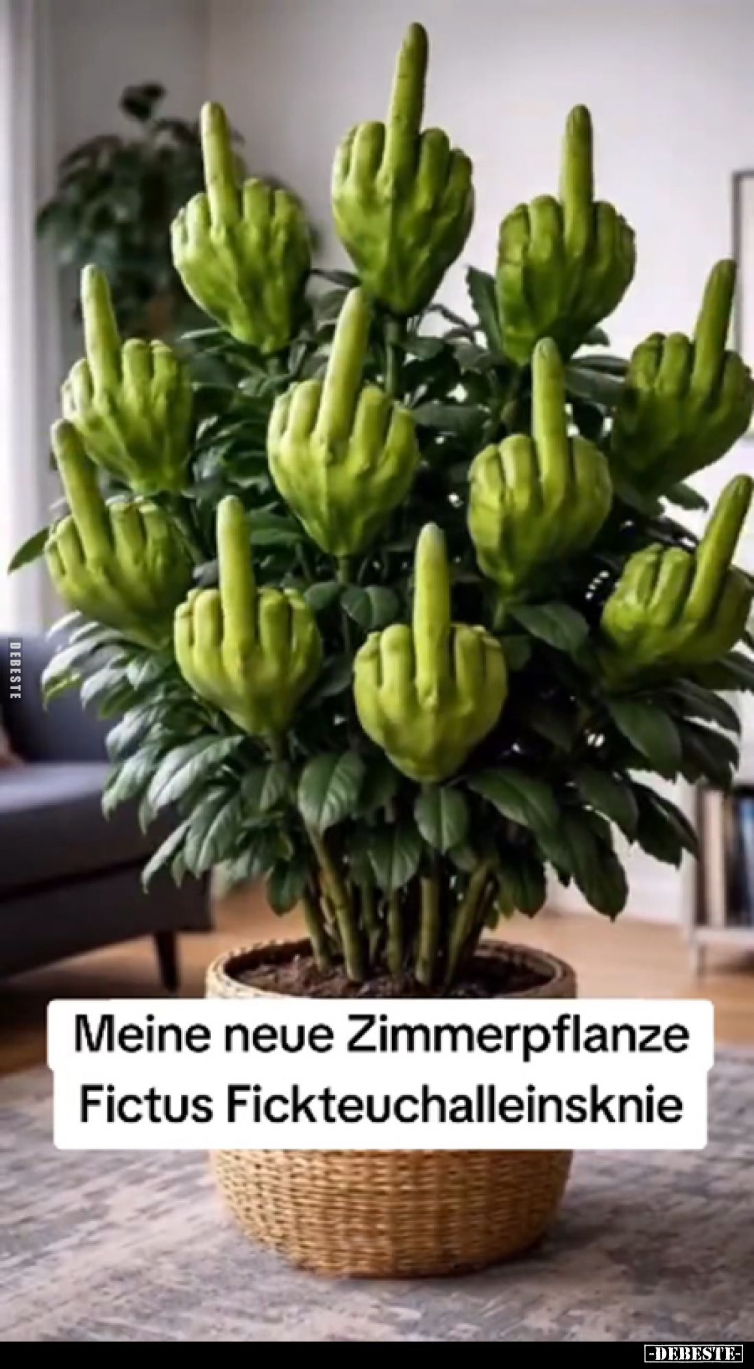 Meine neue Zimmerpflanze Fictus Fickteuchalleinsknie