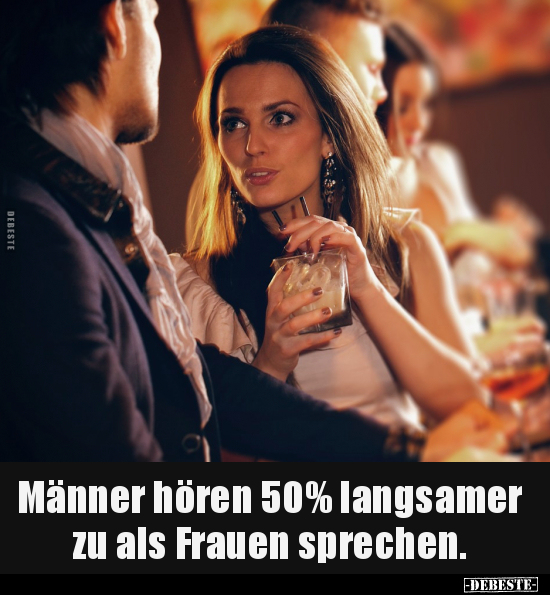 Männer hören 50% langsamer.. - Lustige Bilder | DEBESTE.de