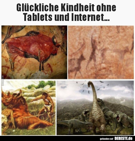 Glückliche Kindheit ohne Tablets und Internet...