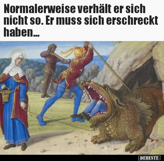 Normalerweise verhält er sich nicht so. Er muss sich.. - Lustige Bilder | DEBESTE.de