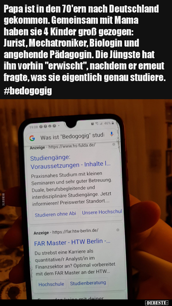 Papa ist in den 70'ern nach Deutschland gekommen...