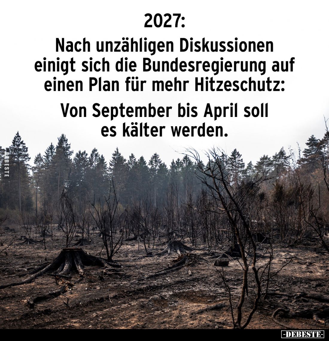 2027:
Nach unzähligen Diskussionen einigt sich die Bundesregierung auf einen Plan für mehr Hitzeschutz:
Von September bis A...