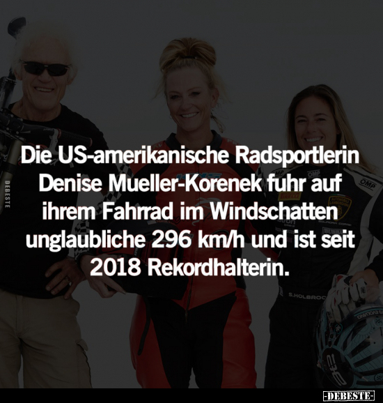 Die US-amerikanische Radsportlerin Denise Mueller-Korenek.. - Lustige Bilder | DEBESTE.de