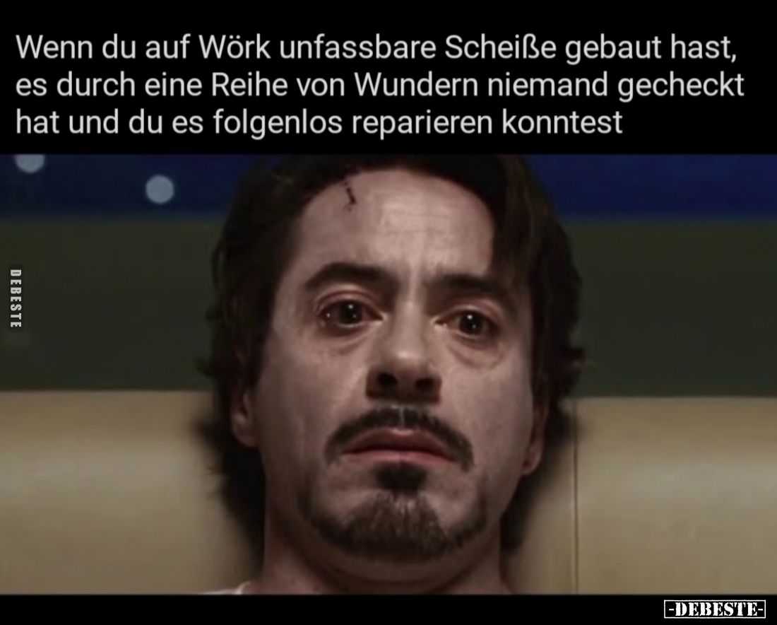 Wenn du auf Wörk unfassbare Scheiße gebaut hast, es durch eine Reihe von Wundern niemand gecheckt hat und du es folgenlos rep...