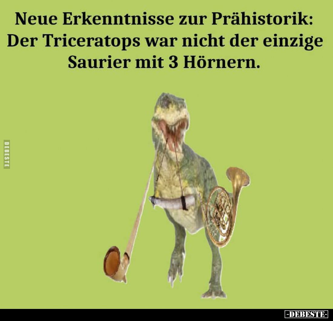 Neue Erkenntnisse zur Prähistorik: Der Triceratops war nicht der einzige Saurier mit 3 Hörnern.