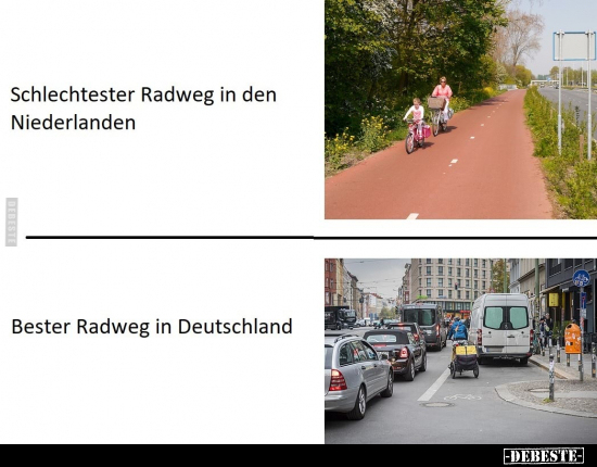 Schlechtester Radweg in den Niederlanden... - Lustige Bilder | DEBESTE.de