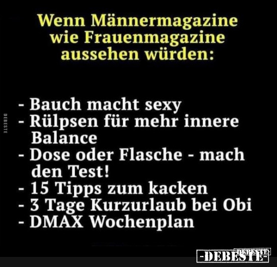 Männermagazin - Lustige Bilder | DEBESTE.de