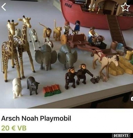 Arsch Noah Playmobil.. - Lustige Bilder | DEBESTE.de