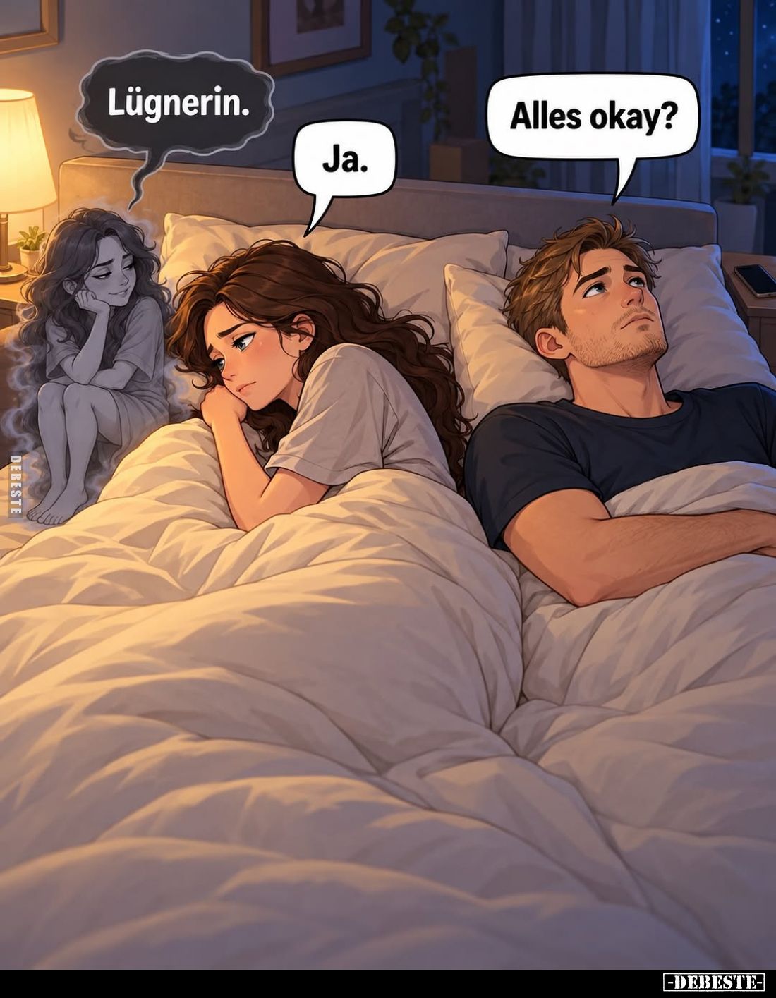 Alles okay?
-
Ja.
-
Lügnerin.