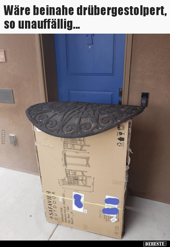 Wäre beinahe drübergestolpert, so unauffällig...