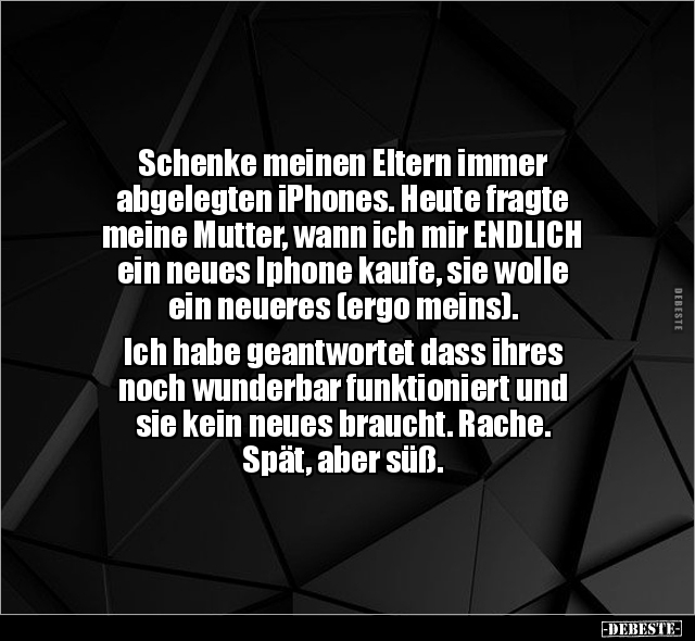 Schenke meinen Eltern immer abgelegten iPhones... - Lustige Bilder | DEBESTE.de