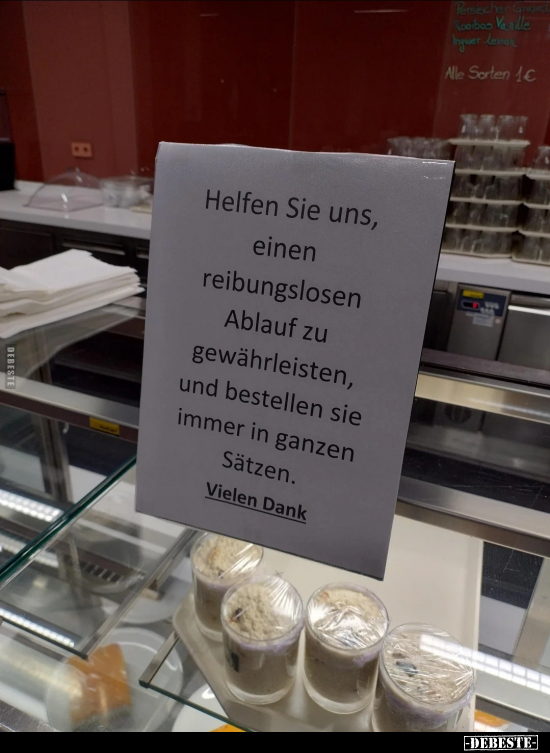 Helfen Sie uns, einen reibungslosen Ablauf zu.. - Lustige Bilder | DEBESTE.de