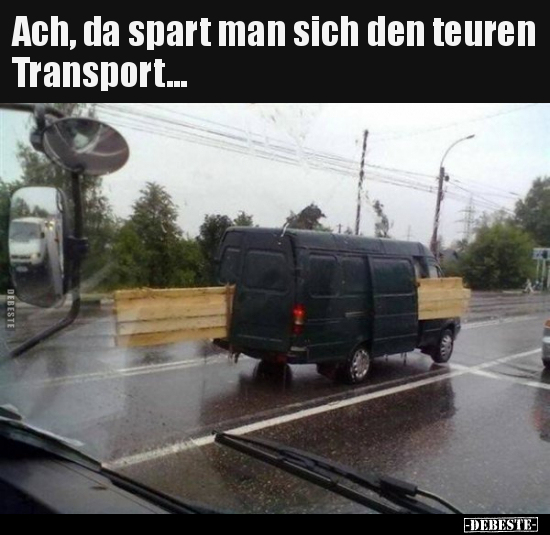 Ach, da spart man sich den teuren Transport... - Lustige Bilder | DEBESTE.de