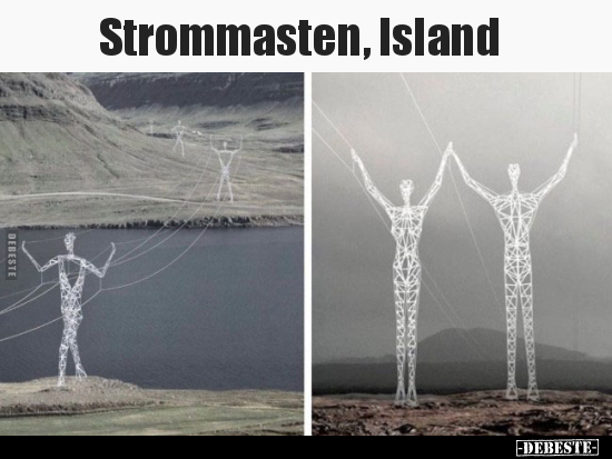 Strommasten, Island.. - Lustige Bilder | DEBESTE.de
