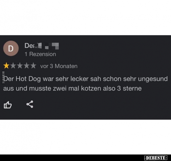 Der Hot Dog war sehr lecker sah schon sehr ungesund aus und.. - Lustige Bilder | DEBESTE.de