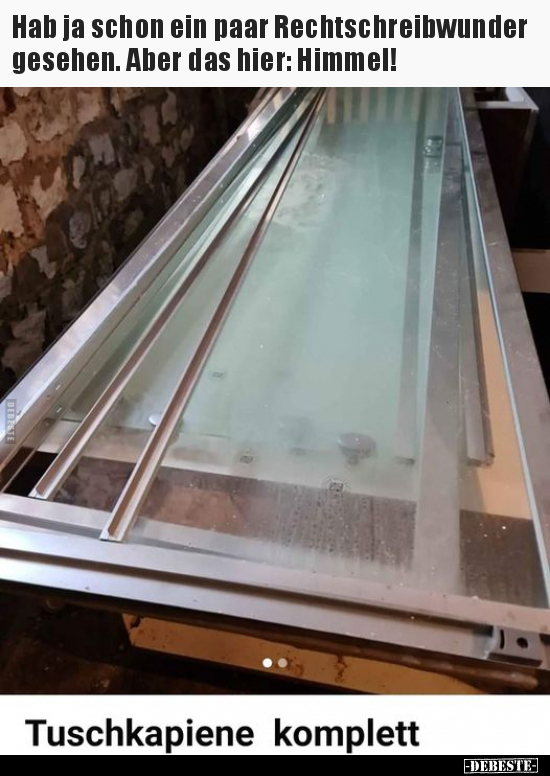 Hab ja schon ein paar Rechtschreibwunder gesehen. Aber das..