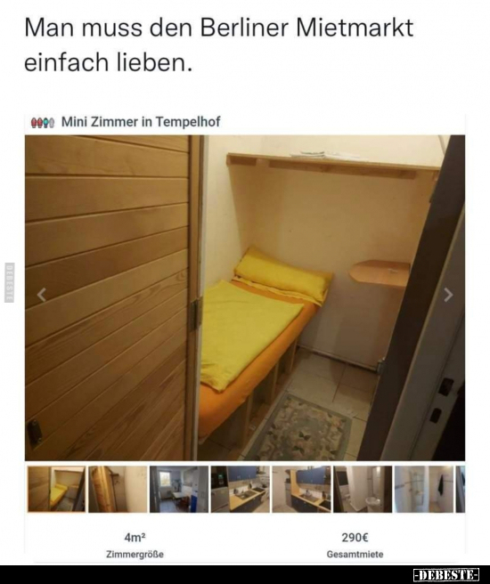 Man muss den Berliner Mietmarkt einfach lieben.