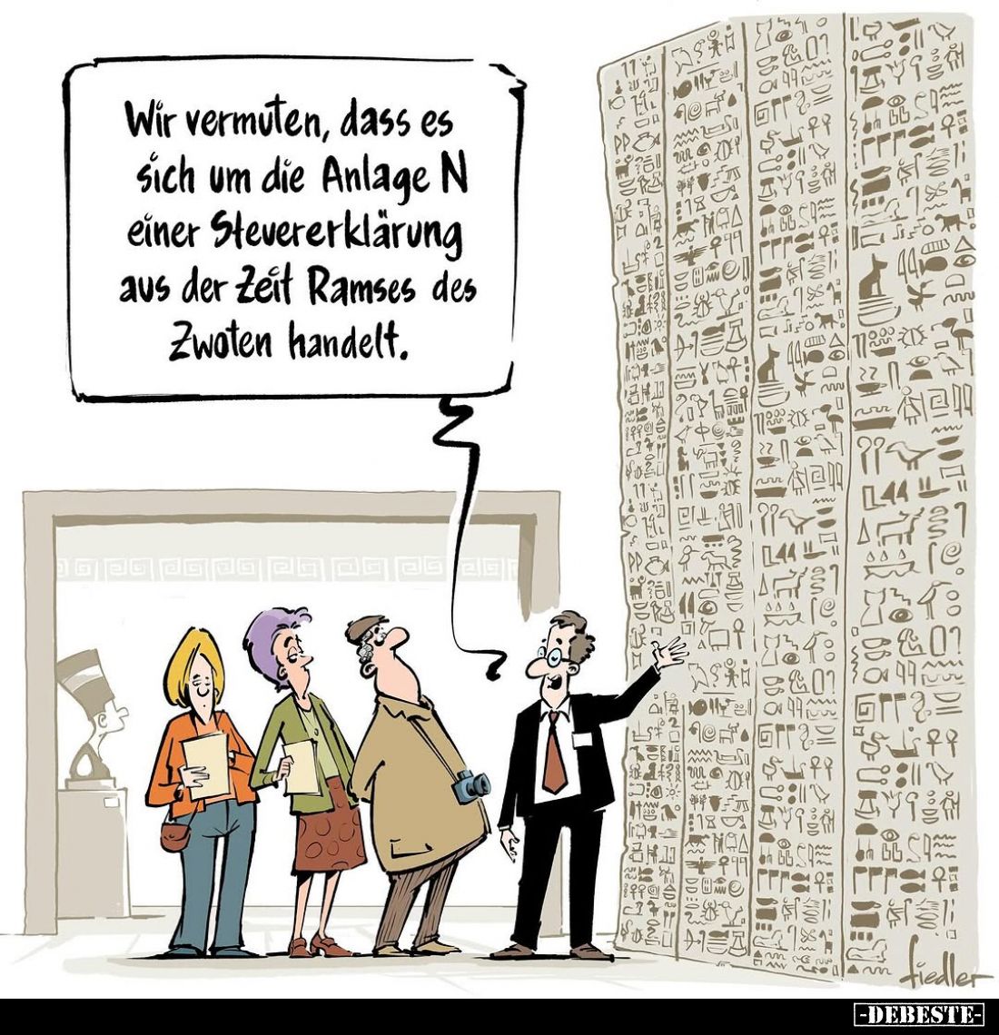 Wir vermuten, dass es sich um die Anlage N einer Steuererklärung aus der Zeit Ramses des Zwoten handelt.