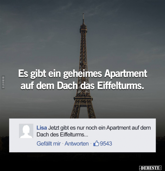 Es gibt ein geheimes Apartment auf dem Dach das.. - Lustige Bilder | DEBESTE.de