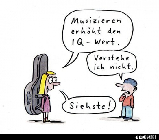 Musizieren erhöht den IQ-Wert.. - Lustige Bilder | DEBESTE.de