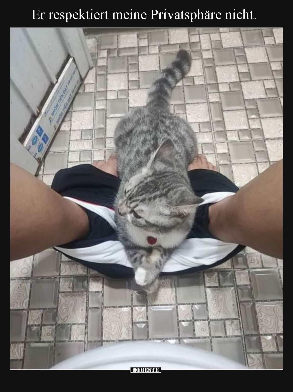 Er respektiert meine Privatsphäre nicht.