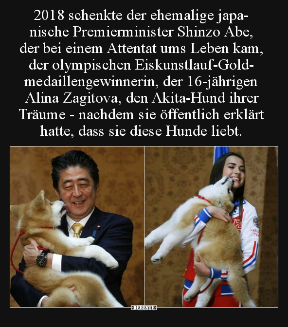 2018 schenkte der ehemalige japanische Premierminister.. - Lustige Bilder | DEBESTE.de