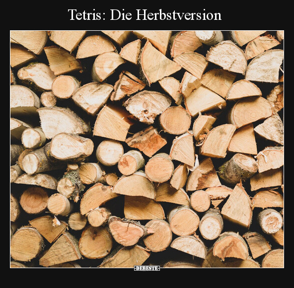 Tetris: Die Herbstversion.. - Lustige Bilder | DEBESTE.de