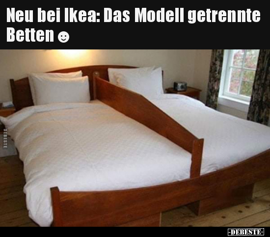 Neu bei Ikea: Das Modell getrennte Betten☻ - Lustige Bilder | DEBESTE.de
