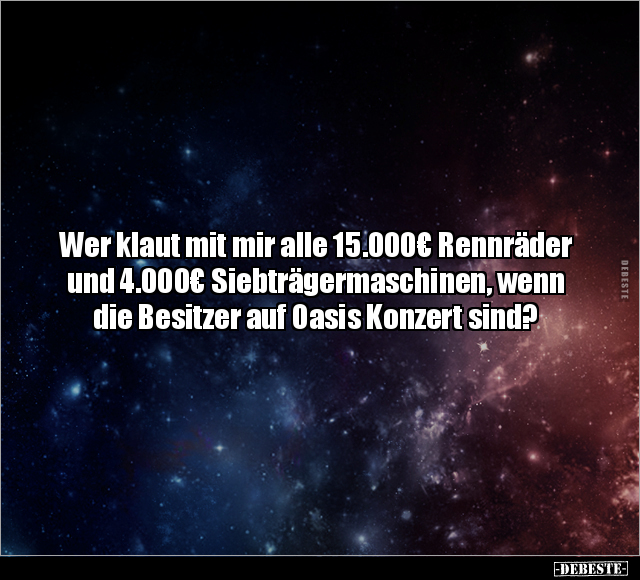 Wer klaut mit mir alle 15.000€ Rennräder.. - Lustige Bilder | DEBESTE.de