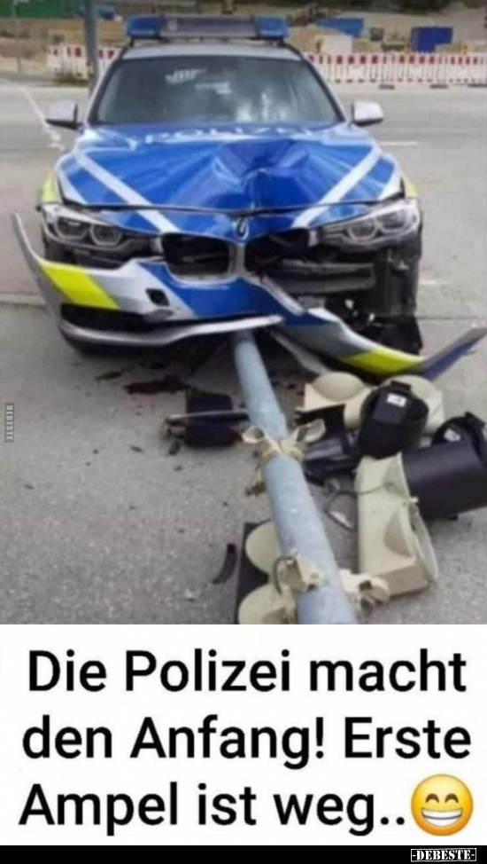 Die Polizei macht den Anfang.. - Lustige Bilder | DEBESTE.de