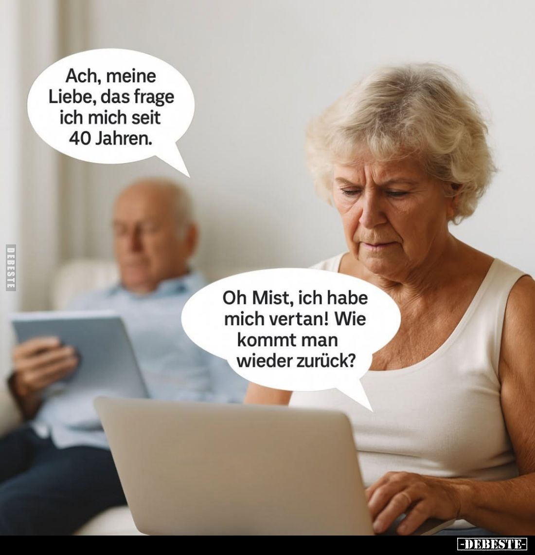 Oh Mist, ich habe mich vertan! Wie kommt man wieder zurück?

Ach, meine Liebe, das frage ich mich seit 40 Jahren.