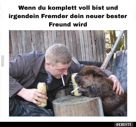 Wenn du komplett voll bist und irgendein Fremder.. - Lustige Bilder | DEBESTE.de