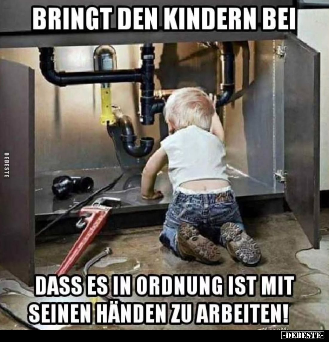 Bringt den Kindern bei,
dass es in Ordnung ist, mit seinen Händen zu arbeiten!