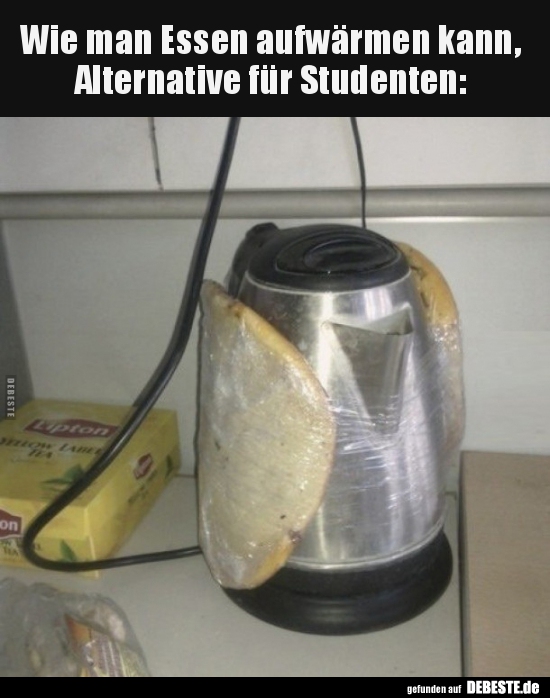 Wie man Essen aufwärmen kann, Alternative für..