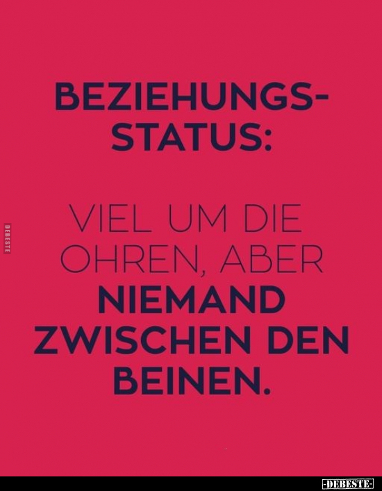 Beziehungs-Status: Viel um die Ohren, aber.. - Lustige Bilder | DEBESTE.de