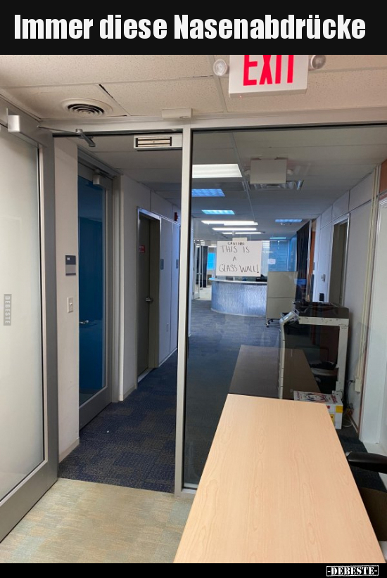 Immer diese Nasenabdrücke..