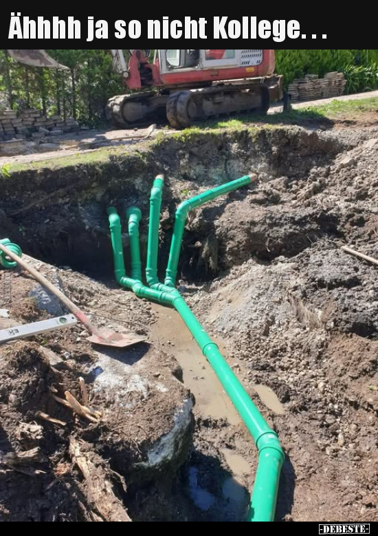 Ähhhh ja so nicht Kollege.