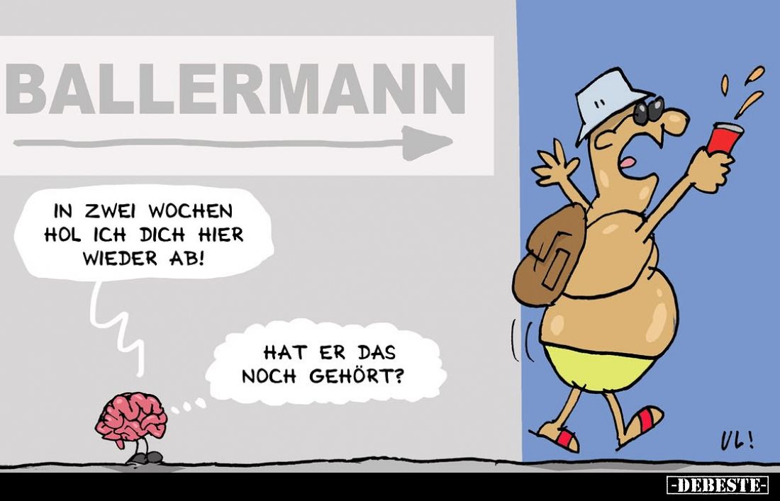 In zwei Wochen hol ich dich hier wieder ab! - Hat er das noch gehört?
