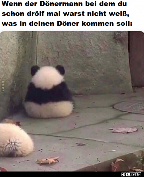 Mann, Döner, Kommen