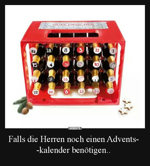 Falls die Herren noch einen Adventskalender benötigen.. - Lustige Bilder | DEBESTE.de